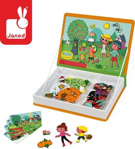 Janod Magnetyczna układanka 4 pory roku Magnetibook kolekcja 2018 2