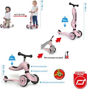 Hulajnoga Scoot and Ride Highwaykick 1 Rose (96270) 3