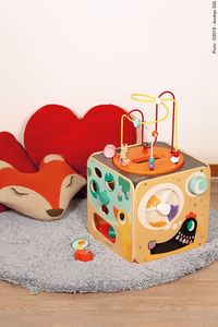 Janod Wielofunkcyjna kostka edukacyjna z pętlą duża (J08256) 11