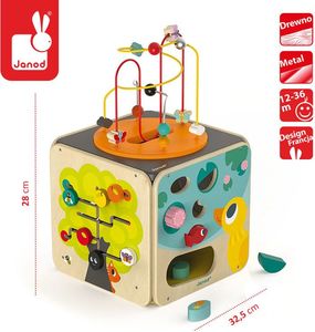 Janod Wielofunkcyjna kostka edukacyjna z pętlą duża (J08256) 2