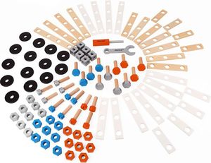 Janod Zestaw konstruktora 100 el. Brico Kids kolekcja 2018 5