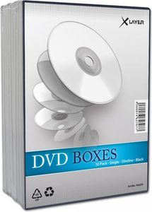 Xlayer Pudełko DVDBox 1 DVD slimline XLayer 10 sztuk (102225) 1