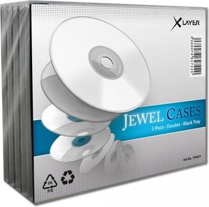 Xlayer Pudełka na płyty JewelCase 2 CD XLayer 5 sztuk (104631) 1