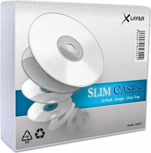 Xlayer SlimCase 1 CD XLayer clear 10er Pack 1