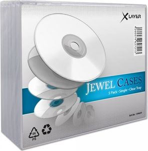 Xlayer Pudełka na płyty JewelCase 1 CD XLayer 5 sztuk (104634) 1