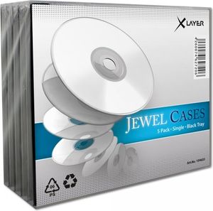 Xlayer Pudełka na płyty JewelCase 1 CD XLayer 5 sztuk (104633) 1