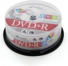 Xlayer DVD+R 4.7GB, 16x, 25szt, Cake (207666) 1