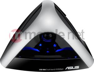 Karta sieciowa Asus USB-N66 dwupasmowy bezprzewodowy adapter USB WiFi N900, IEEE 802.11a/b/g/n, USB 2.0, transfer WiFi aż do 450Mbps , szyfrowanie WEP 64/128bit, WPA/WPA2-PSK, WPA/WPA2-Enterprise, obsługa WPS 2