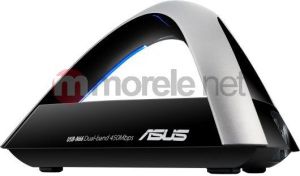 Karta sieciowa Asus USB-N66 dwupasmowy bezprzewodowy adapter USB WiFi N900, IEEE 802.11a/b/g/n, USB 2.0, transfer WiFi aż do 450Mbps , szyfrowanie WEP 64/128bit, WPA/WPA2-PSK, WPA/WPA2-Enterprise, obsługa WPS 3