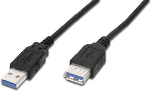 Kabel USB Digitus USB-A - USB-A 1.8 m Czarny (AK112330) 1