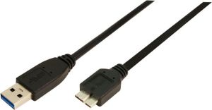 Kabel USB LogiLink USB-A - micro-B 1 m Czarny (CU0026) 1