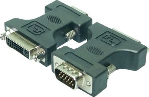 Adapter AV LogiLink DVI-I - D-Sub (VGA) czarny (AD0002) 1