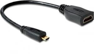 Adapter AV Delock HDMI Micro - HDMI czarny (65391) 1