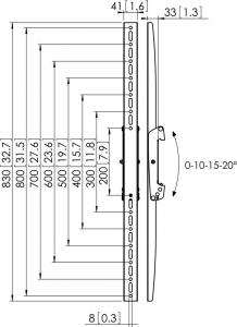 Vogels Ramiona montażowe PFS 3308 2