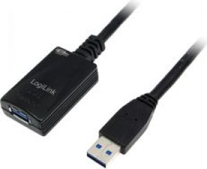Kabel USB LogiLink USB-A - USB-A 5 m Czarny (UA0127) 1