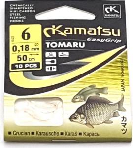 Kamatsu Haczyki z przyponami Tomaru 18 70cm 0.10mm 1