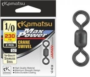 Kamatsu Krętlik Max Power Swivel r. 1/0 230kg 2 szt. (555119100) 1