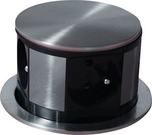 Otio Gniazdo do zabudowy 4 gniazda inox 2