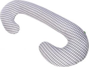 Lulando Poduszka rogal dla kobiet w ciąży typu C Romby szaro-białe 130x60cm 1