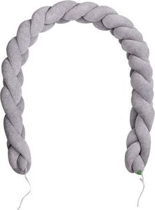 Lulando Lulando Kokon Braid Welur, szary / szare chmurki na białym 8