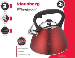 Klausberg CZAJNIK Z GWIZDKIEM KLAUSBERG 3L KB-7349 2