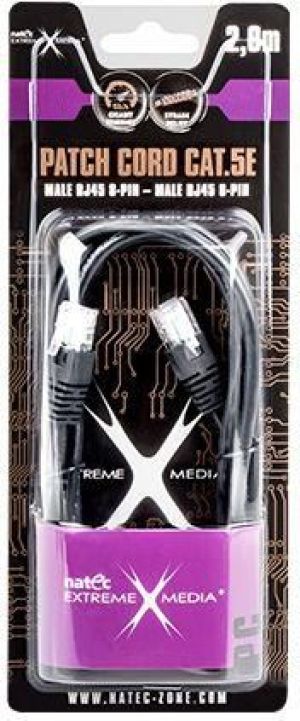 Natec Extreme Media kabel krosowy 2 m czarny (NKA-0345) 2