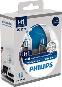 Philips ARWKA H1 12V/55W +60% 2SZT+2SZT W5W PHILIPS WHITEVISION 1