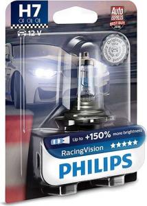 Philips Żarówka Halogenowa H7 Racing Vision +150% 12V/55W - 1 sztuka 1