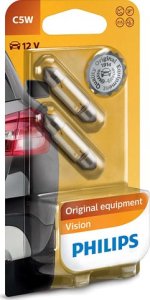 Philips ŻARÓWKA RURKOWA 12V/5W 11X35MM C5W BLISTER 2SZT 1