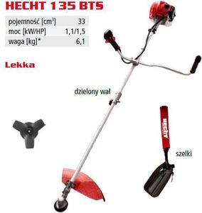 Hecht Kosa spalinowa 135 Bts Moc 1.5KM 3