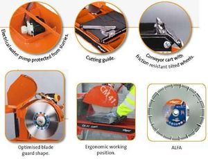 Norton Clipper NORTON CLIPPER CM42 COMPACT PIŁA PILARKA PRZECINARKA STOŁOWA STOLIKOWA DO KOSTKI BUDOWLANA 4