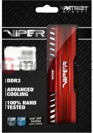 Pamięć Patriot Viper 3, DDR3, 8 GB, 1866MHz, CL9 (PV38G186C9KRD) 2