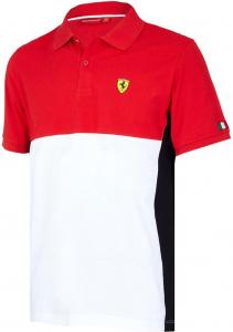 Scuderia Ferrari F1 Team Koszulka męska Mens Cut and Sew Polo biało-czerwona r. XXL 1