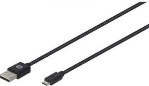 Kabel USB HP USB-A - microUSB 1 m Czarny (2UX13AA#ABB) 1