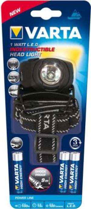 Latarka czołowa Varta LED czołowa niezniszczalna 100lm (LAVA 17731) 2