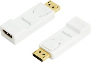Adapter AV LogiLink DisplayPort - HDMI biały (CV0057) 1