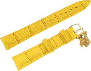 Diloy Pasek do zegarka skórzany żółty 16 mm (379.16.10) 1