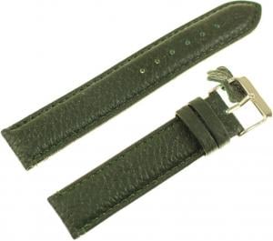 Diloy Pasek do zegarka skórzany zielony 18 mm (P205.18.27) 1