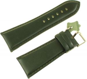 Diloy Pasek do zegarka skórzany zielony 30 mm (302EA.30.11) 1