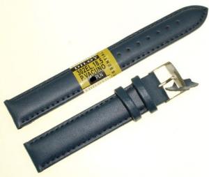 Diloy Pasek do zegarka skórzany niebieski 18 mm XL (302EL.18.5) 1