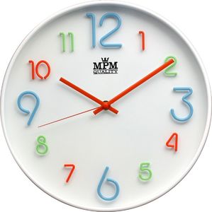 MPM Kolorowy zegar ścienny MPM E01.3459.00 fi 29,5 cm 1