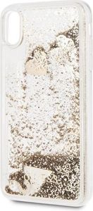 Guess GUHCPXGLHFLGO iPhone X/Xs gold/złoty hard case Glitter Hearts 2