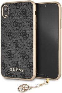 Guess Guess GUHCI61GF4GGR iPhone Xr grey /szary hard case 4G Charms Collection 1