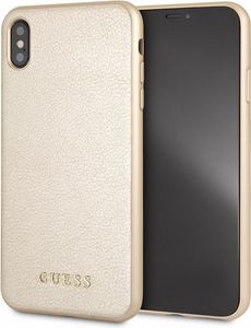 Guess Guess GUHCI65IGLGO iPhone Xs Max gold /złoty hard case Iridescent 1