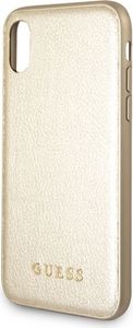 Guess Guess GUHCI65IGLGO iPhone Xs Max gold /złoty hard case Iridescent 3
