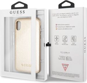 Guess Guess GUHCI65IGLGO iPhone Xs Max gold /złoty hard case Iridescent 5