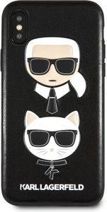 Karl Lagerfeld Karl Lagerfeld KLHCI65KICKC iPhone Xs Max hardcase czarny/black Karl & Choupette 2