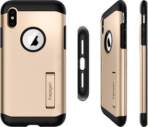 Spigen Nakładka Slim Armor iPhone Xs Max szampańskie złoto 5