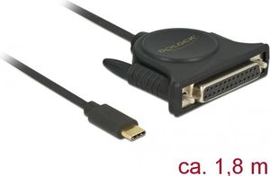 Kabel USB Delock USB-C - USB-C 1.8 m Czarny (62980) 1
