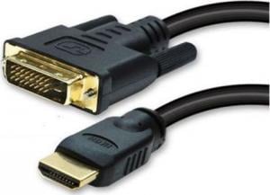 Kabel HDMI - DVI-D 1.2m czarny (77482) 1